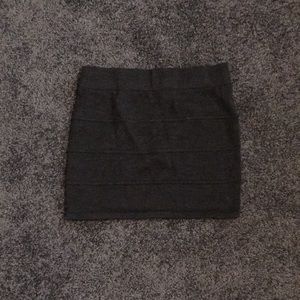 Grey mini skirt